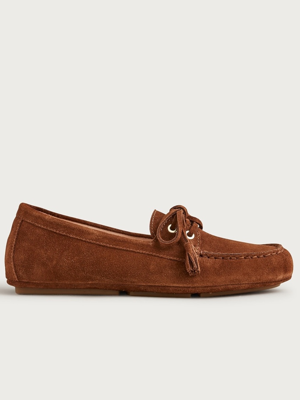 J. Crew Suede Driving Loafers English Saddle Brown Size 10.5 New - Picture 2 of 10